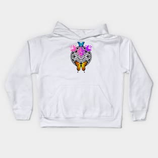 Colorful Butterflies Pattern Kids Hoodie